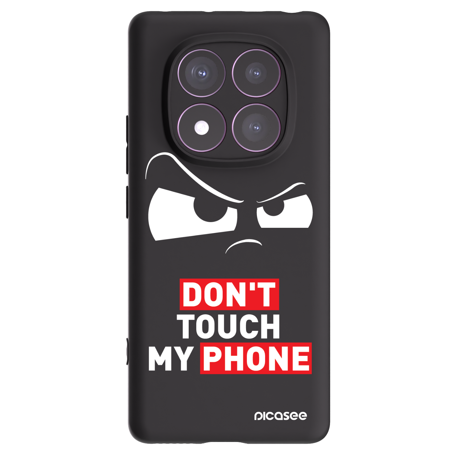 Picasee fekete szilikon tok az alábbi mobiltelefonokra Xiaomi Redmi Note 14 Pro 4G - Cloudy Eye - Transparent