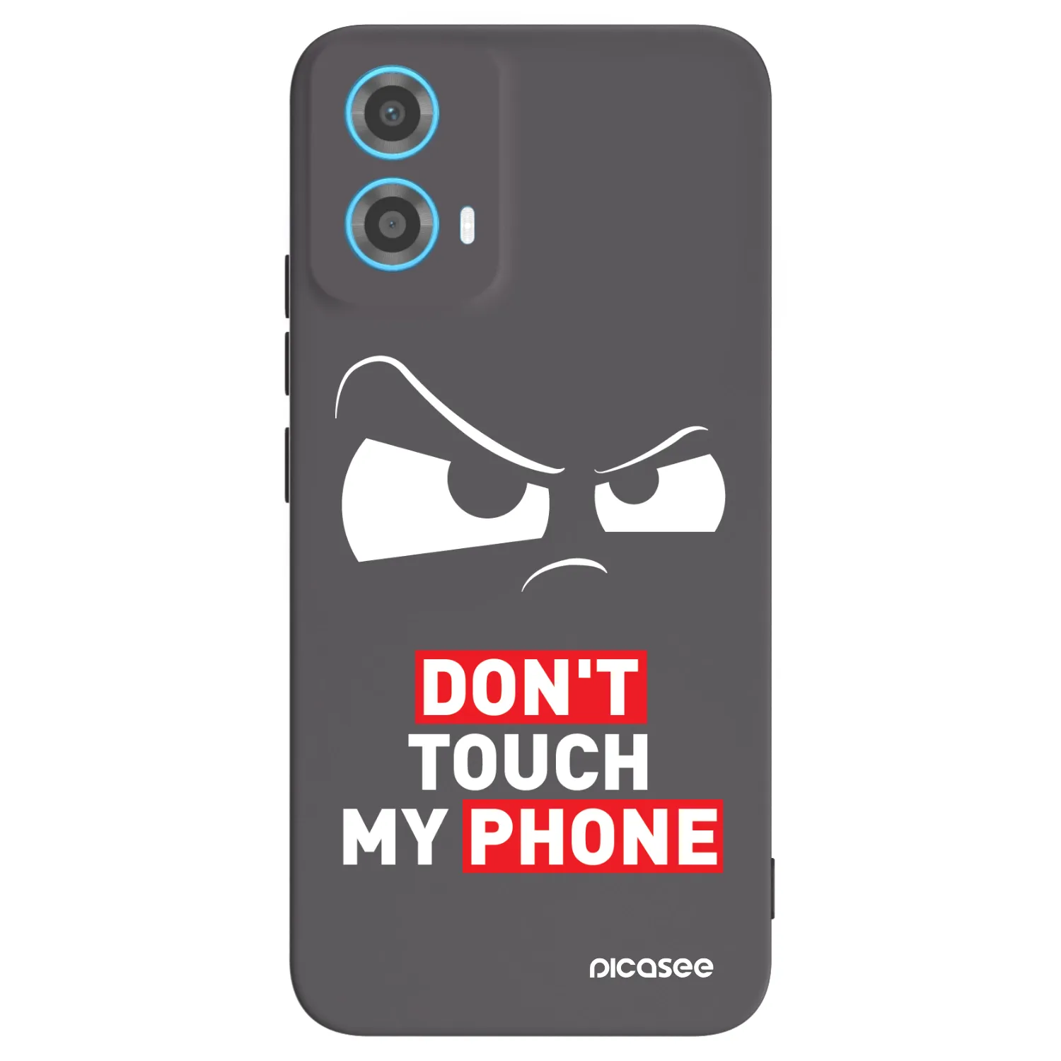 Picasee fekete szilikon tok az alábbi mobiltelefonokra Motorola Moto G34 5G - Cloudy Eye - Transparent