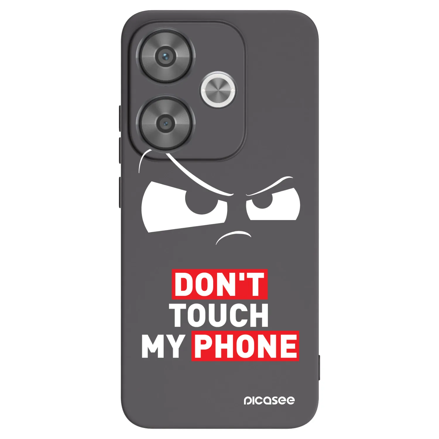 Picasee fekete szilikon tok az alábbi mobiltelefonokra Xiaomi Poco F6 - Cloudy Eye - Transparent