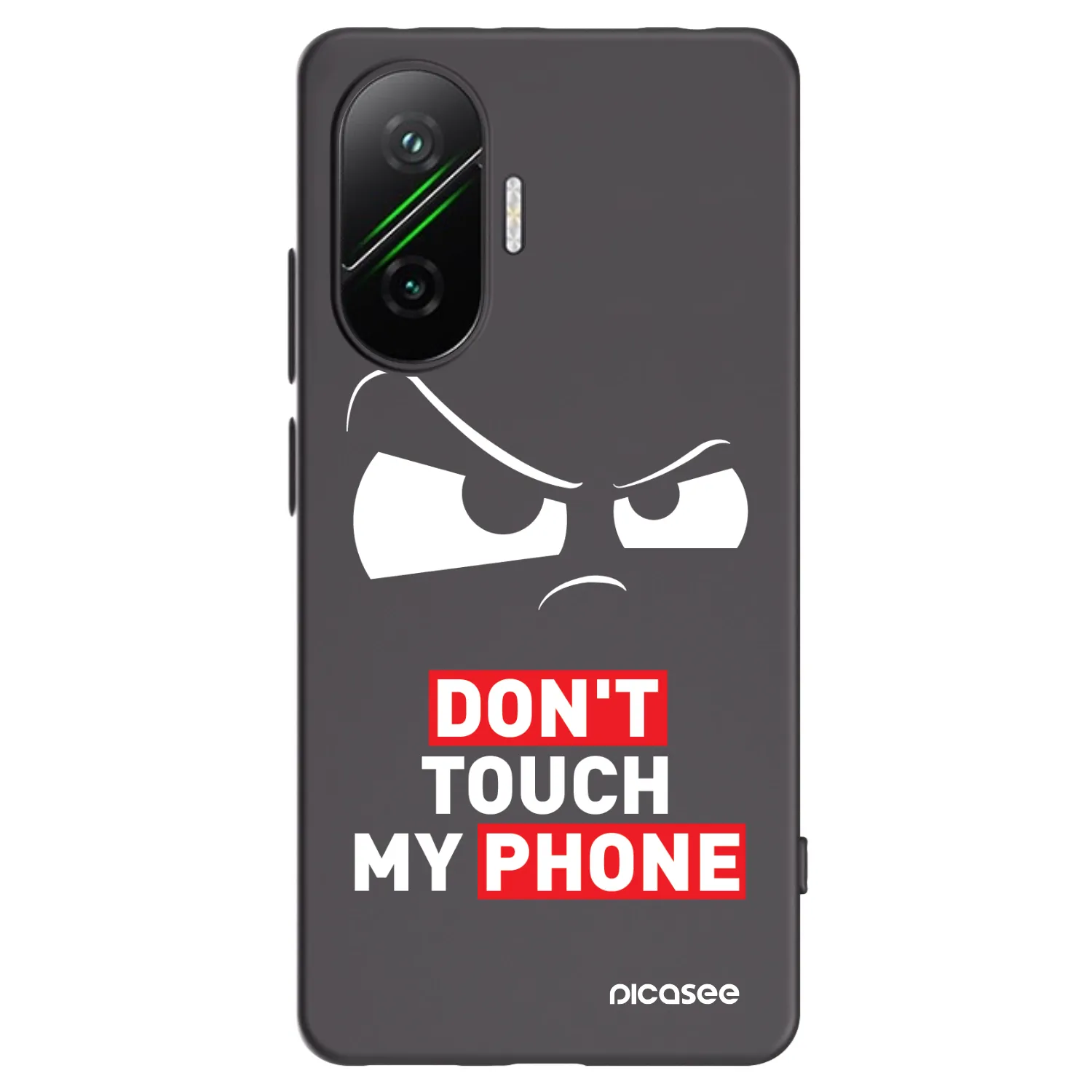 Picasee fekete szilikon tok az alábbi mobiltelefonokra Xiaomi Poco F7 5G - Cloudy Eye - Transparent