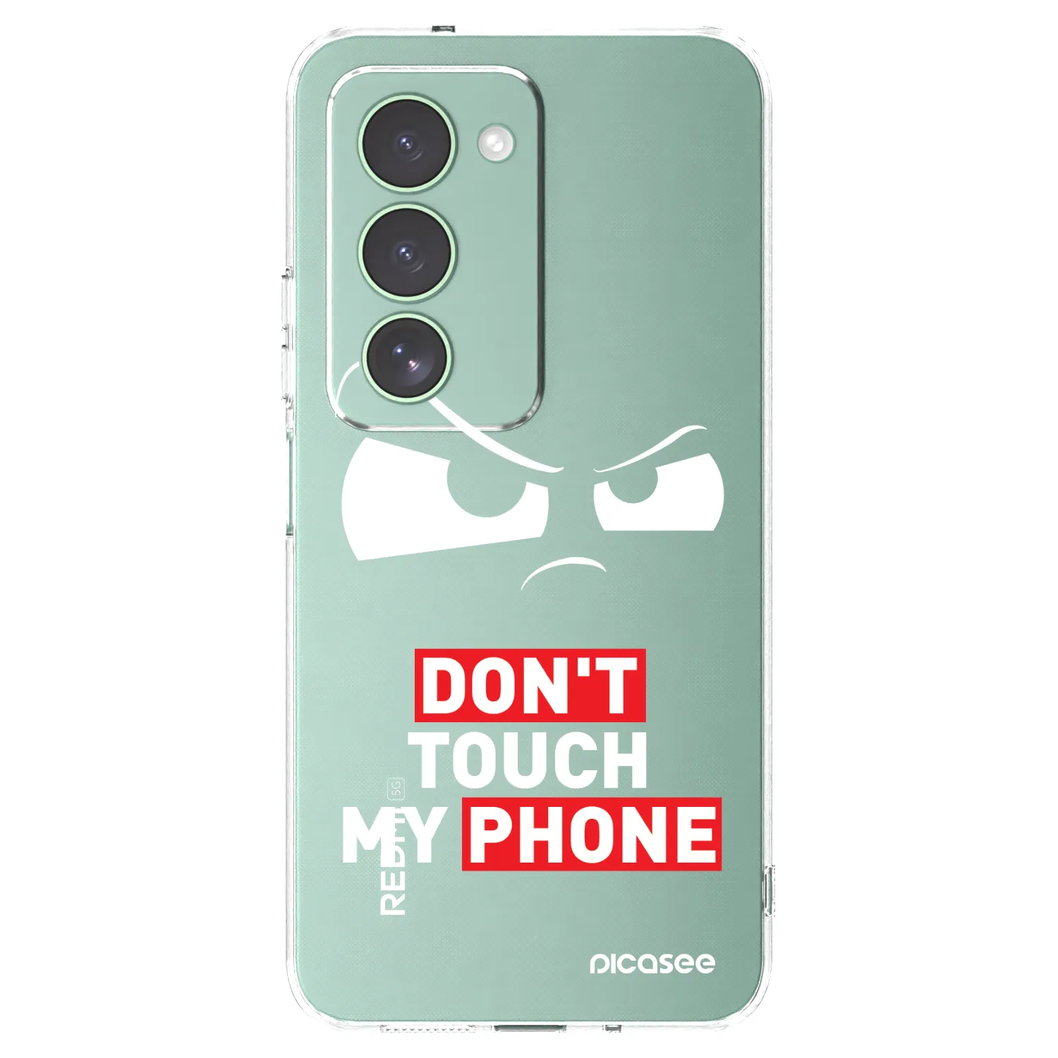 Picasee átlátszó szilikon tok az alábbi mobiltelefonokra Xiaomi Redmi 15 5G - Cloudy Eye - Transparent