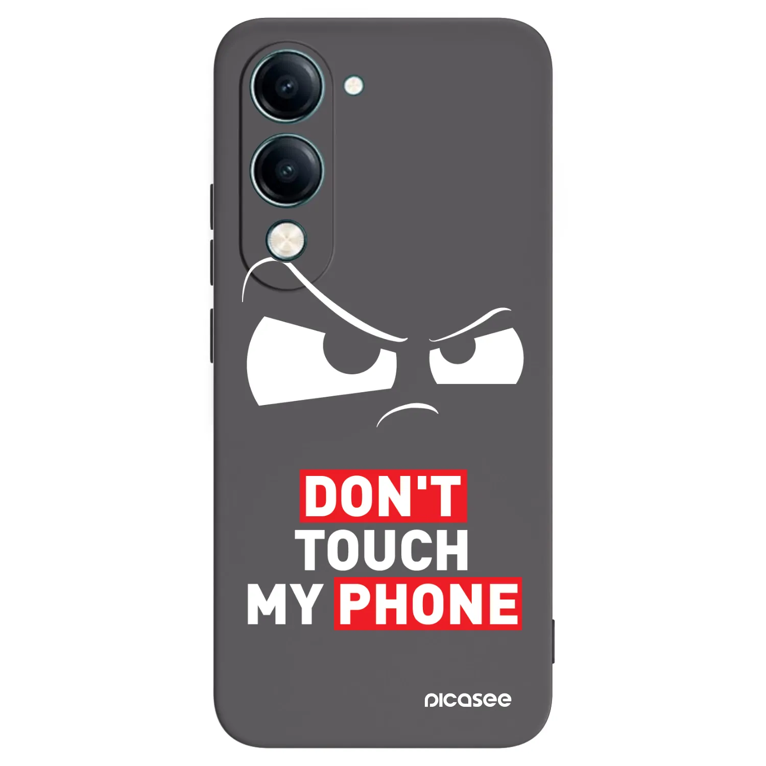 Picasee fekete szilikon tok az alábbi mobiltelefonokra Vivo Y29s 5G - Cloudy Eye - Transparent