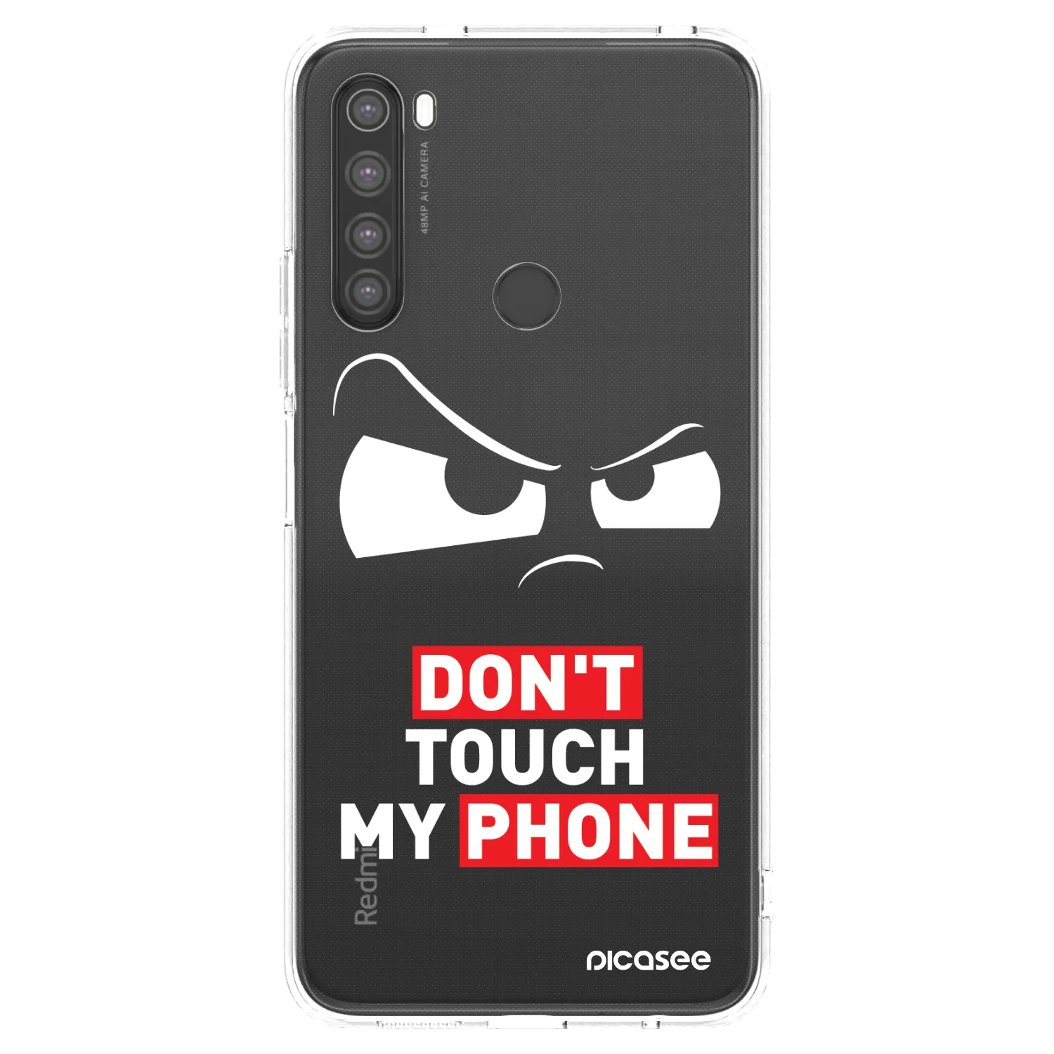 Picasee átlátszó szilikon tok az alábbi mobiltelefonokra Xiaomi Redmi Note 8 - Cloudy Eye - Transparent