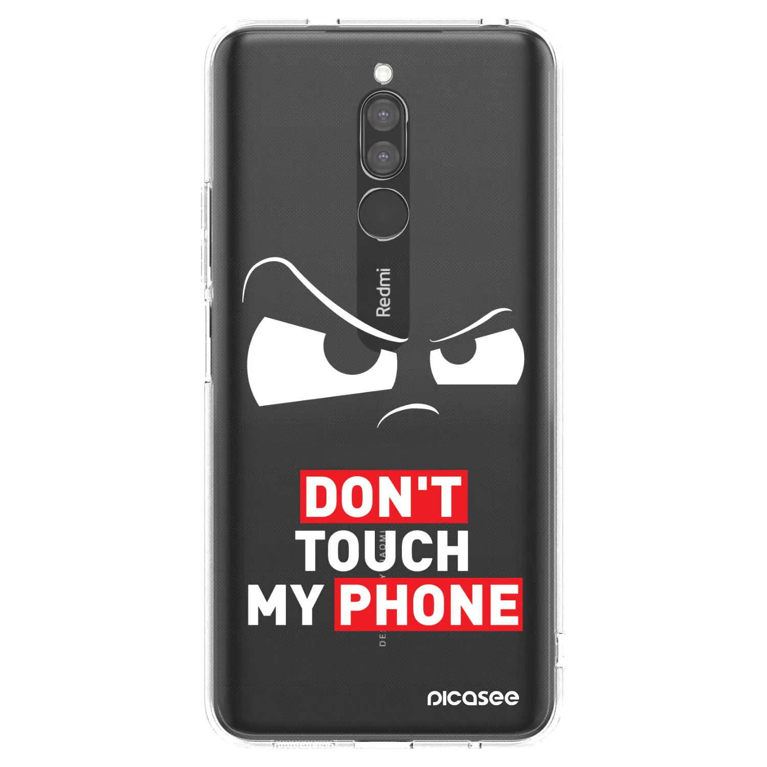 Picasee átlátszó szilikon tok az alábbi mobiltelefonokra Xiaomi Redmi 8 - Cloudy Eye - Transparent