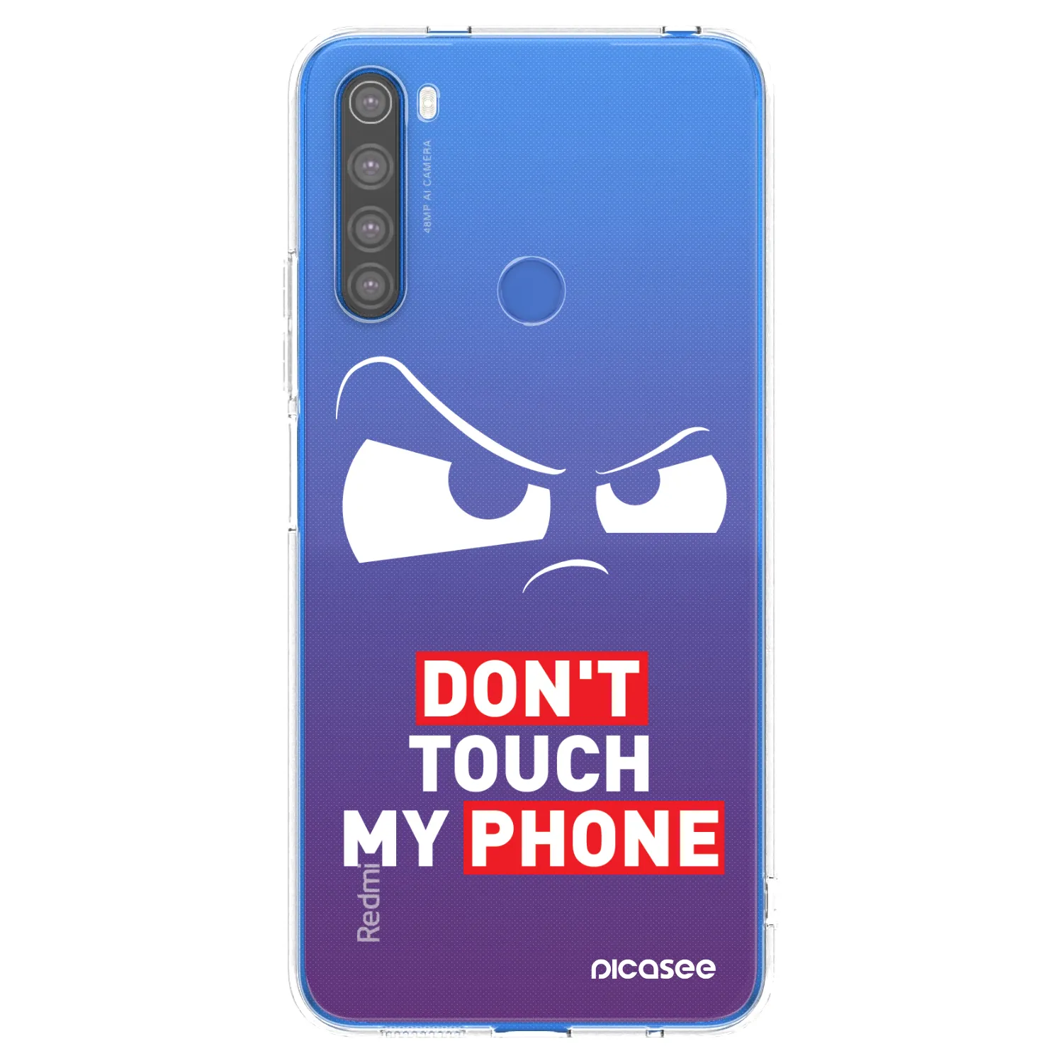 Picasee átlátszó szilikon tok az alábbi mobiltelefonokra Xiaomi Redmi Note 8T - Cloudy Eye - Transparent