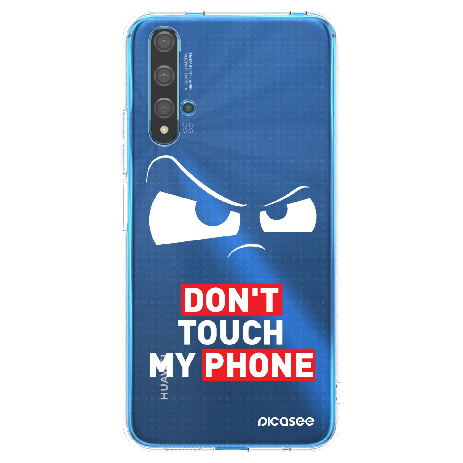 Picasee átlátszó szilikon tok az alábbi mobiltelefonokra Huawei Nova 5T - Cloudy Eye - Transparent