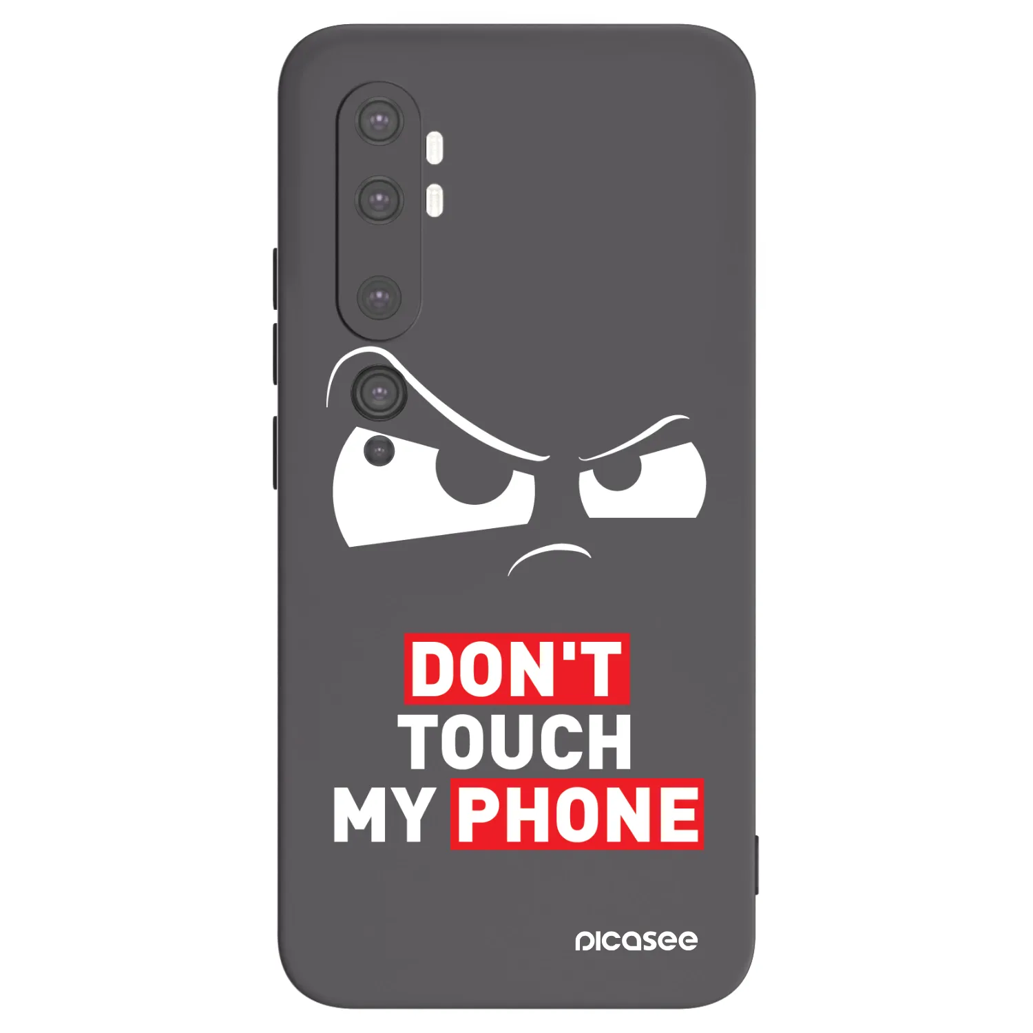 Picasee fekete szilikon tok az alábbi mobiltelefonokra Xiaomi Mi Note 10 (Pro) - Cloudy Eye - Transparent