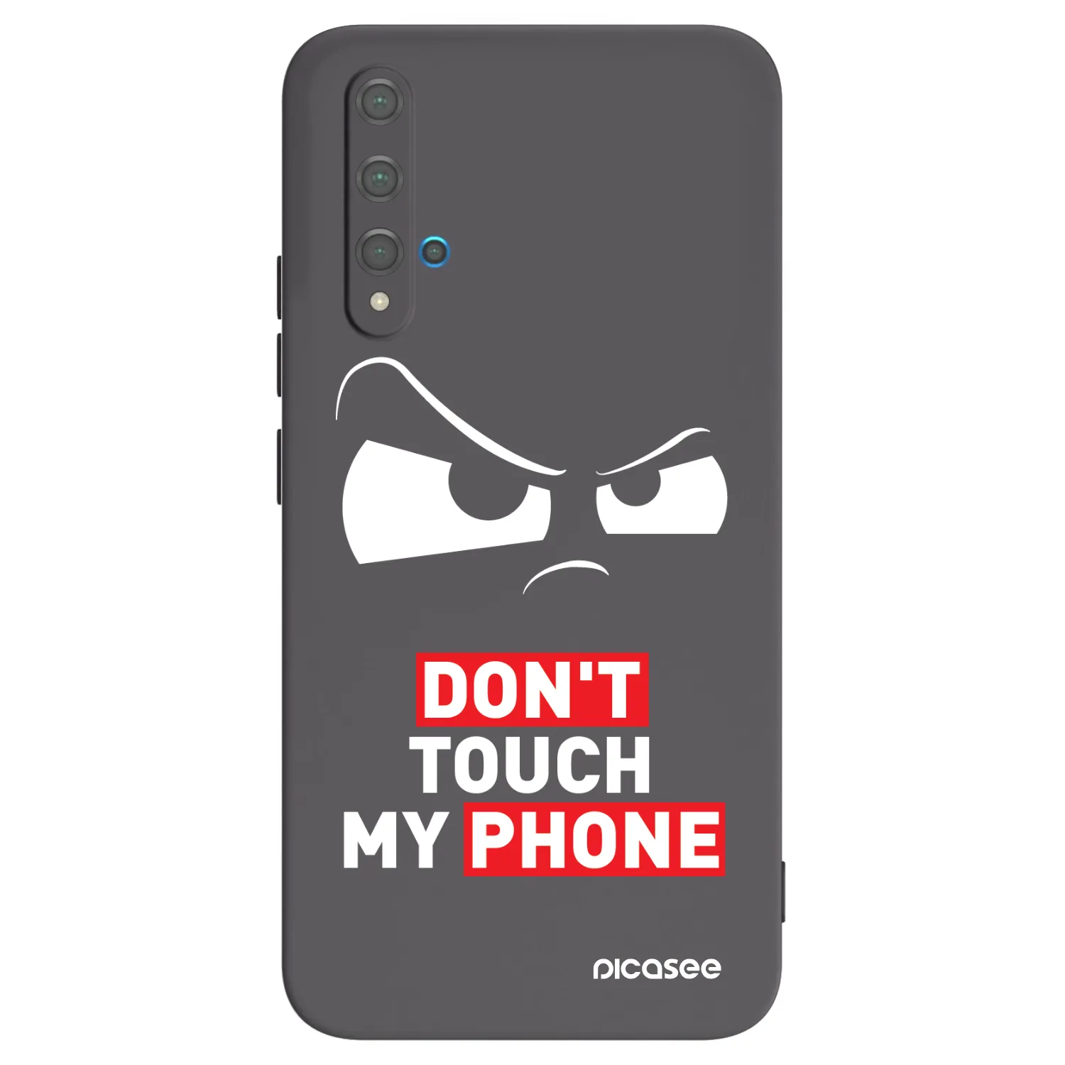 Picasee fekete szilikon tok az alábbi mobiltelefonokra Huawei Nova 5T - Cloudy Eye - Transparent