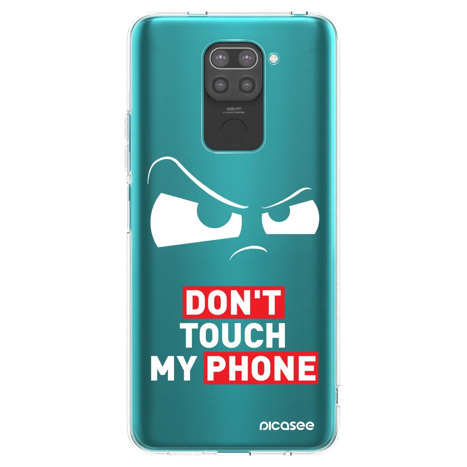 Picasee fekete szilikon tok az alábbi mobiltelefonokra Xiaomi Redmi Note 9 - Cloudy Eye - Transparent