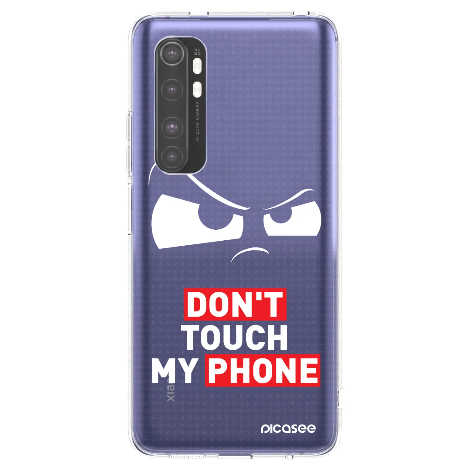 Picasee átlátszó szilikon tok az alábbi mobiltelefonokra Xiaomi Mi Note 10 Lite - Cloudy Eye - Transparent