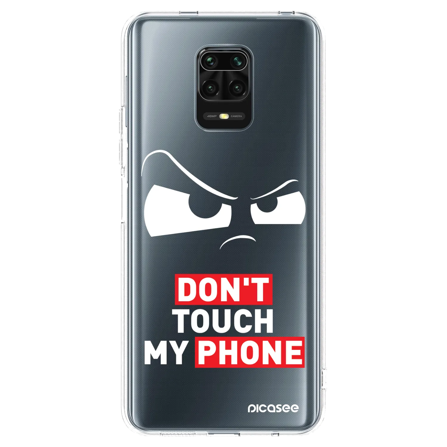 Picasee átlátszó szilikon tok az alábbi mobiltelefonokra Xiaomi Redmi Note 9S - Cloudy Eye - Transparent