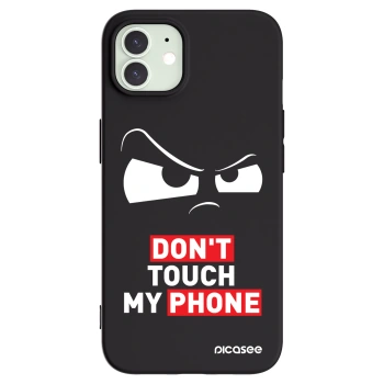 Picasee fekete szilikon tok az alábbi mobiltelefonokra Apple iPhone 12 Pro - Cloudy Eye - Transparent