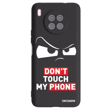 Picasee fekete szilikon tok az alábbi mobiltelefonokra Huawei Nova 8i - Cloudy Eye - Transparent