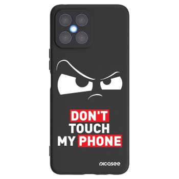 Picasee fekete szilikon tok az alábbi mobiltelefonokra Honor X8 4G - Cloudy Eye - Transparent
