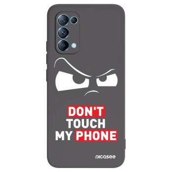 Picasee fekete szilikon tok az alábbi mobiltelefonokra OPPO Reno 5 5G - Cloudy Eye - Transparent