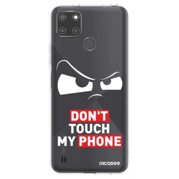 Picasee átlátszó szilikon tok az alábbi mobiltelefonokra Realme C21Y - Cloudy Eye - Transparent