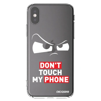 Picasee átlátszó szilikon tok az alábbi mobiltelefonokra Apple iPhone X/XS - Cloudy Eye - Transparent