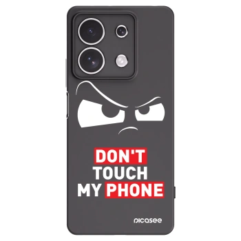 Picasee fekete szilikon tok az alábbi mobiltelefonokra Xiaomi Redmi Note 13 4G - Cloudy Eye - Transparent