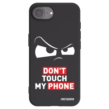 Picasee fekete szilikon tok az alábbi mobiltelefonokra Apple iPhone 16e - Cloudy Eye - Transparent