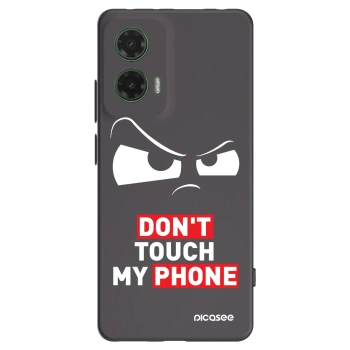 Picasee fekete szilikon tok az alábbi mobiltelefonokra Motorola Moto G35 5G - Cloudy Eye - Transparent