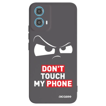 Picasee fekete szilikon tok az alábbi mobiltelefonokra Motorola Moto G34 5G - Cloudy Eye - Transparent