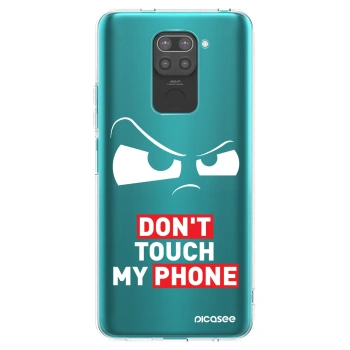 Picasee fekete szilikon tok az alábbi mobiltelefonokra Xiaomi Redmi Note 9 - Cloudy Eye - Transparent