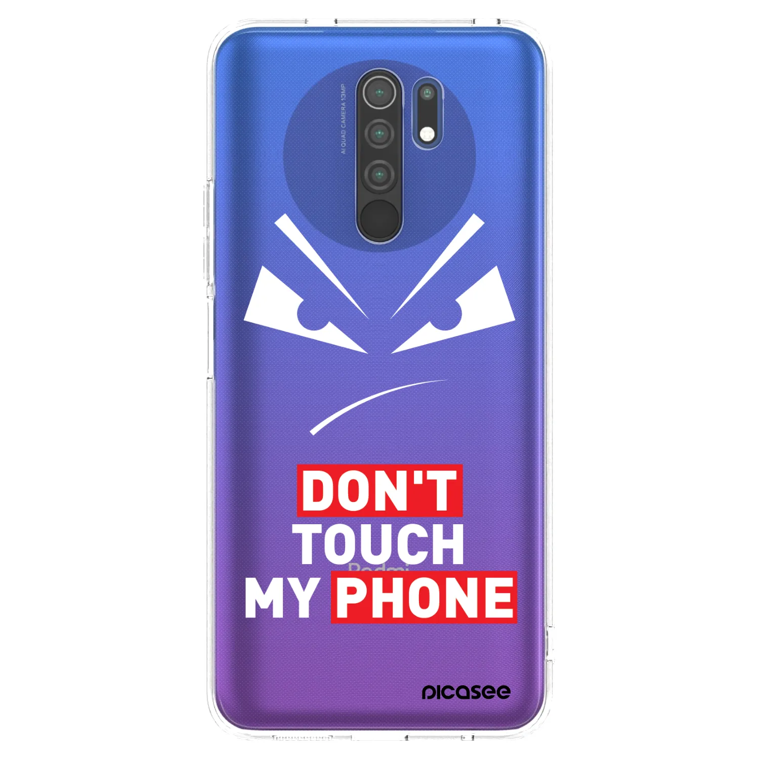 Picasee átlátszó szilikon tok az alábbi mobiltelefonokra Xiaomi Redmi 9 - Evil Eye - Transparent