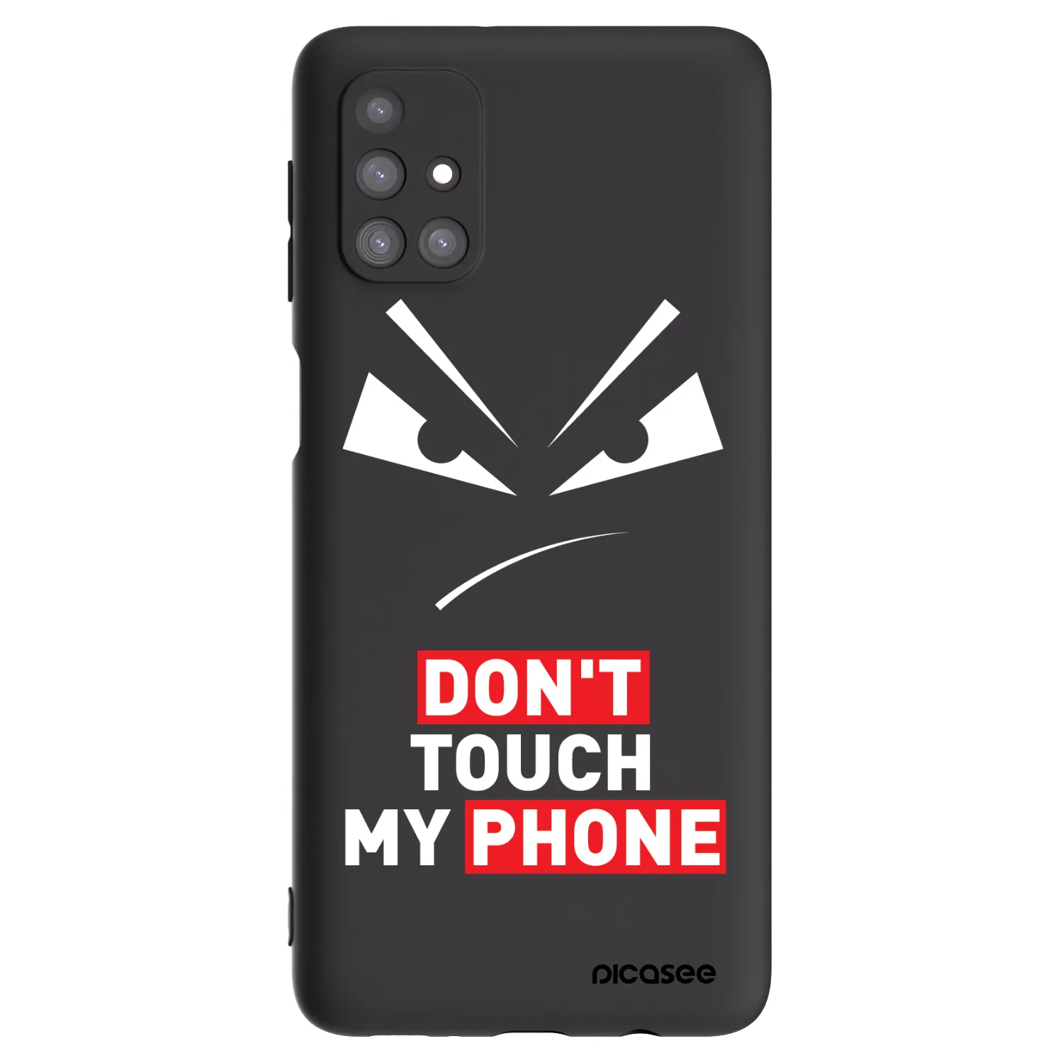 Picasee fekete szilikon tok az alábbi mobiltelefonokra Samsung Galaxy M31s - Evil Eye - Transparent