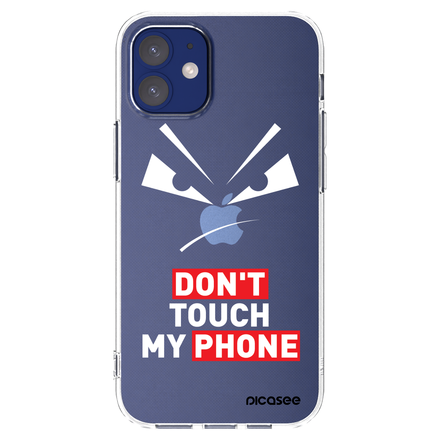 Picasee átlátszó szilikon tok az alábbi mobiltelefonokra Apple iPhone 12 mini - Evil Eye - Transparent