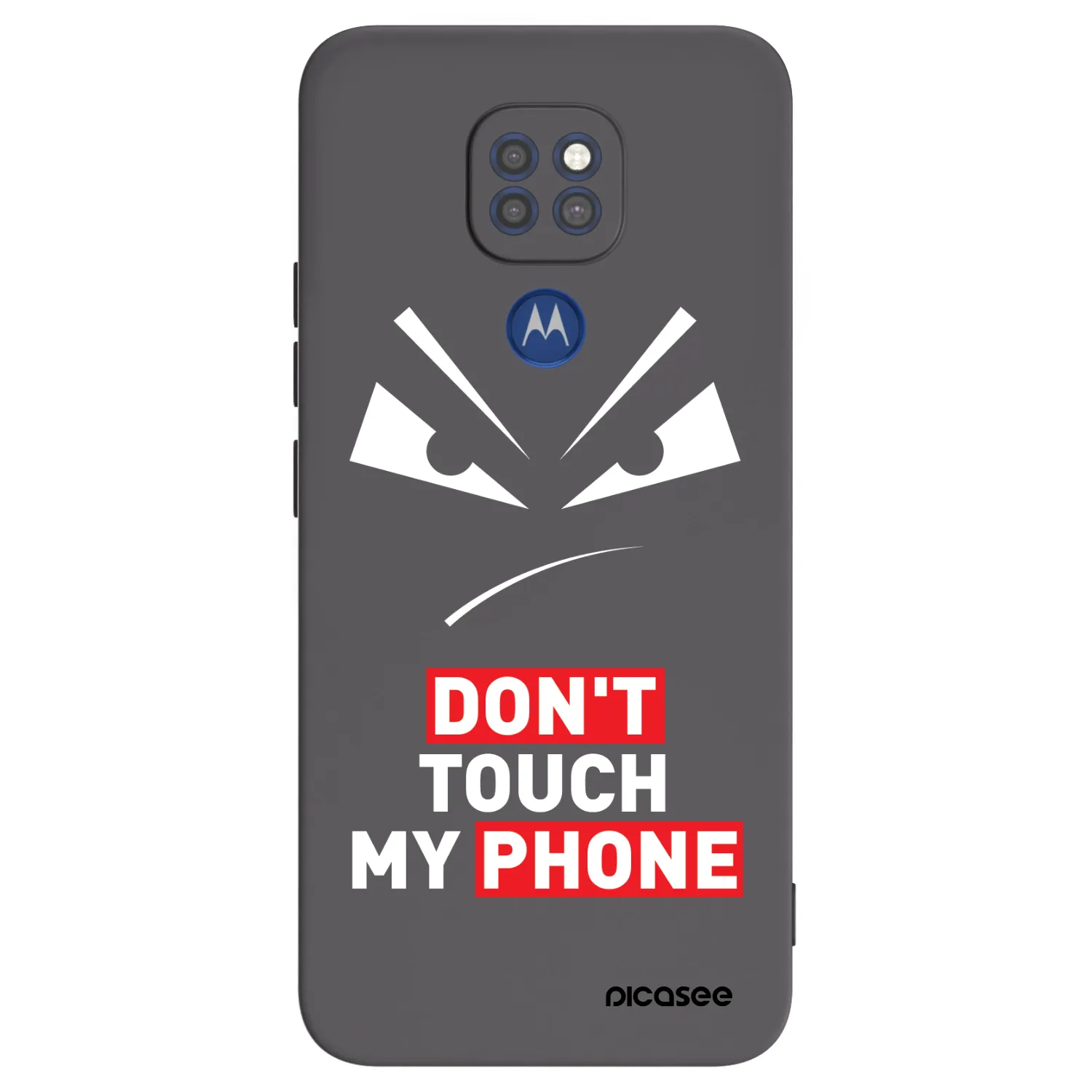 Picasee fekete szilikon tok az alábbi mobiltelefonokra Motorola Moto G9 Play - Evil Eye - Transparent