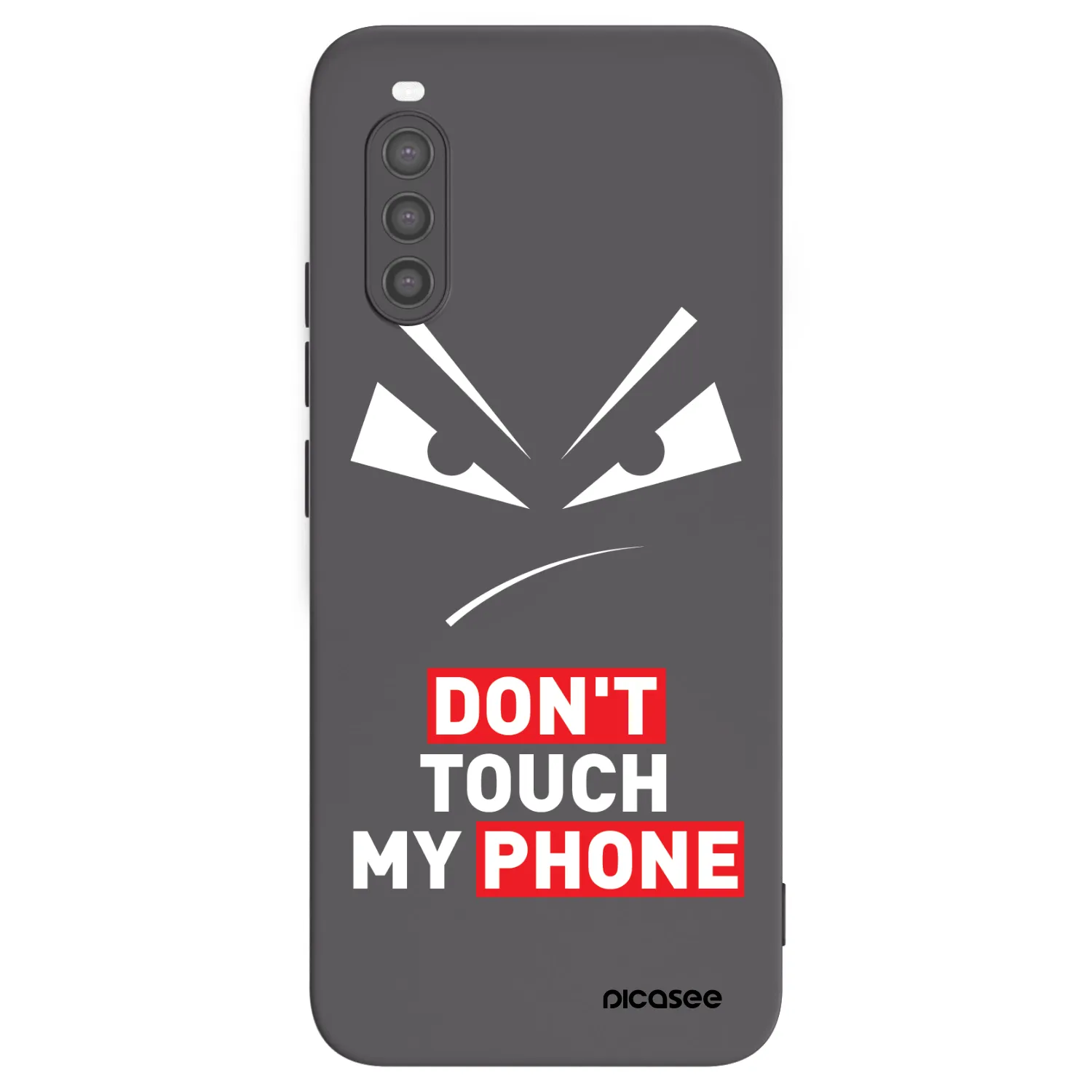 Picasee fekete szilikon tok az alábbi mobiltelefonokra Sony Xperia 10 II - Evil Eye - Transparent