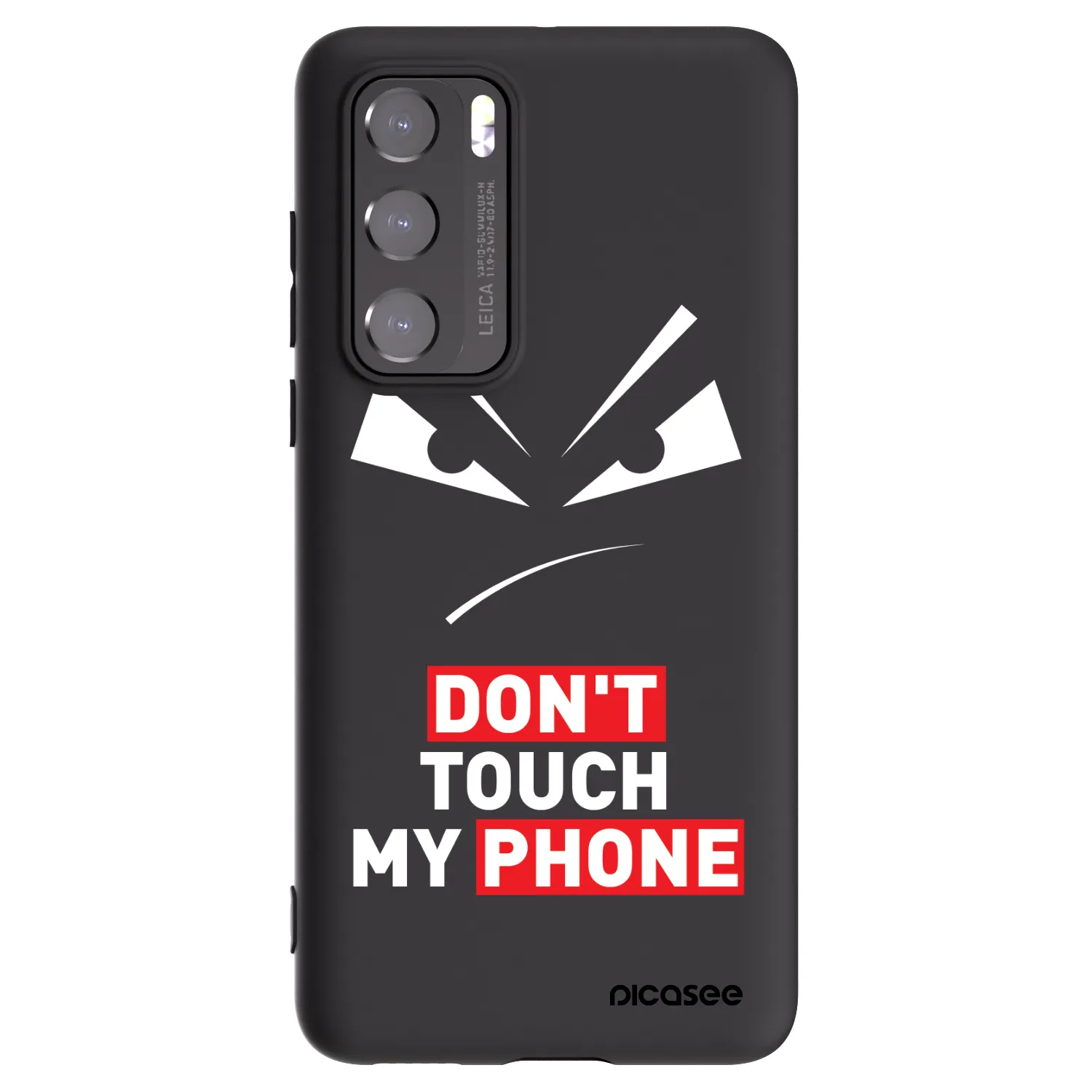 Picasee fekete szilikon tok az alábbi mobiltelefonokra Huawei P40 - Evil Eye - Transparent