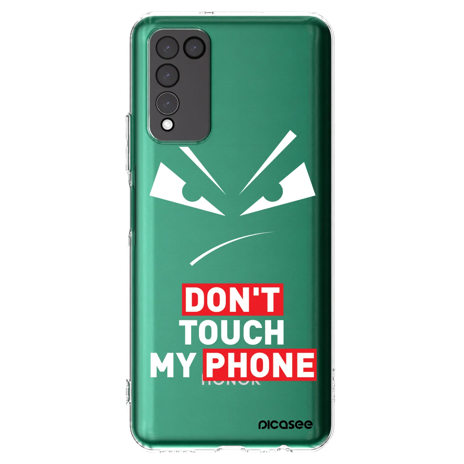 Picasee átlátszó szilikon tok az alábbi mobiltelefonokra Honor 10X Lite - Evil Eye - Transparent