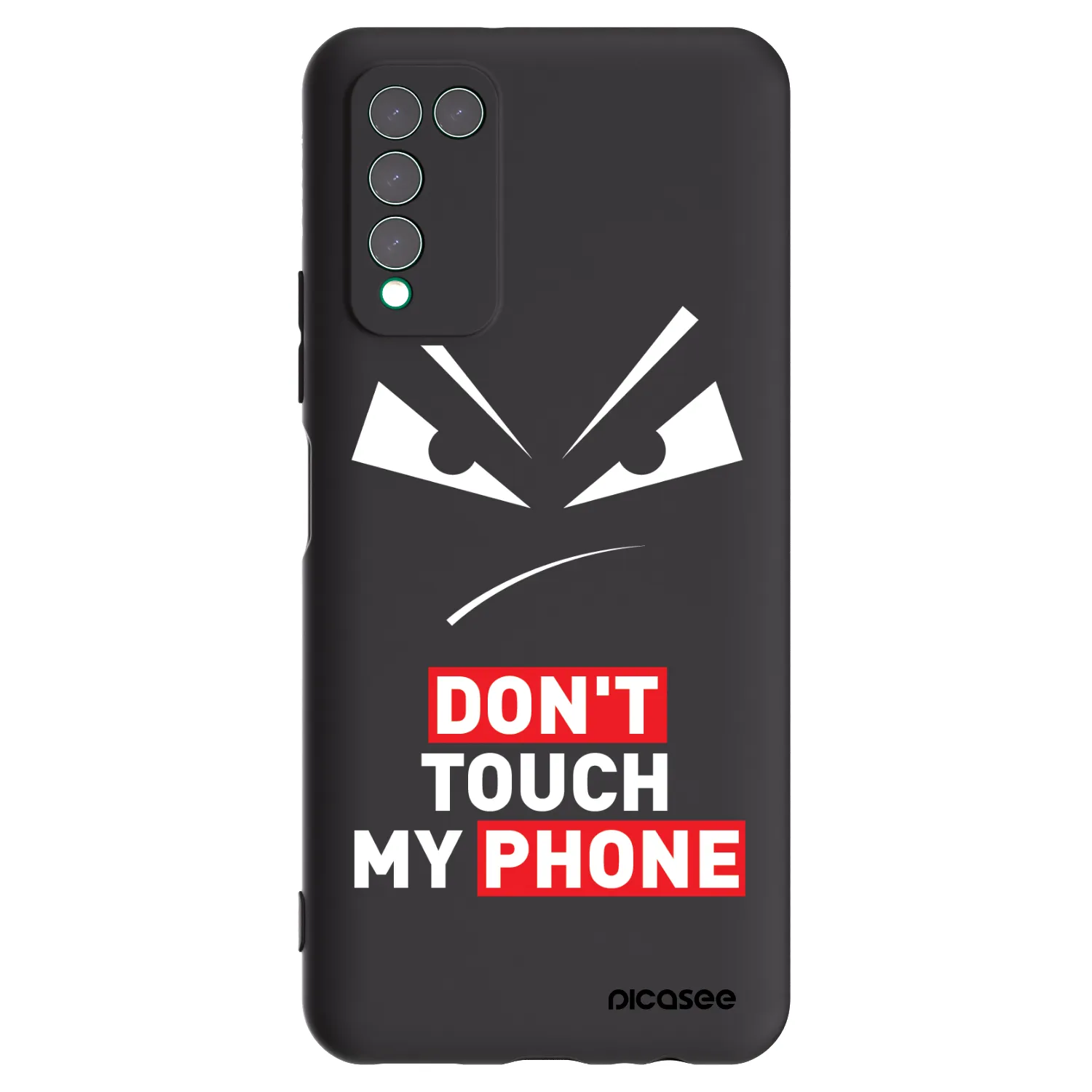 Picasee fekete szilikon tok az alábbi mobiltelefonokra Honor 10X Lite - Evil Eye - Transparent