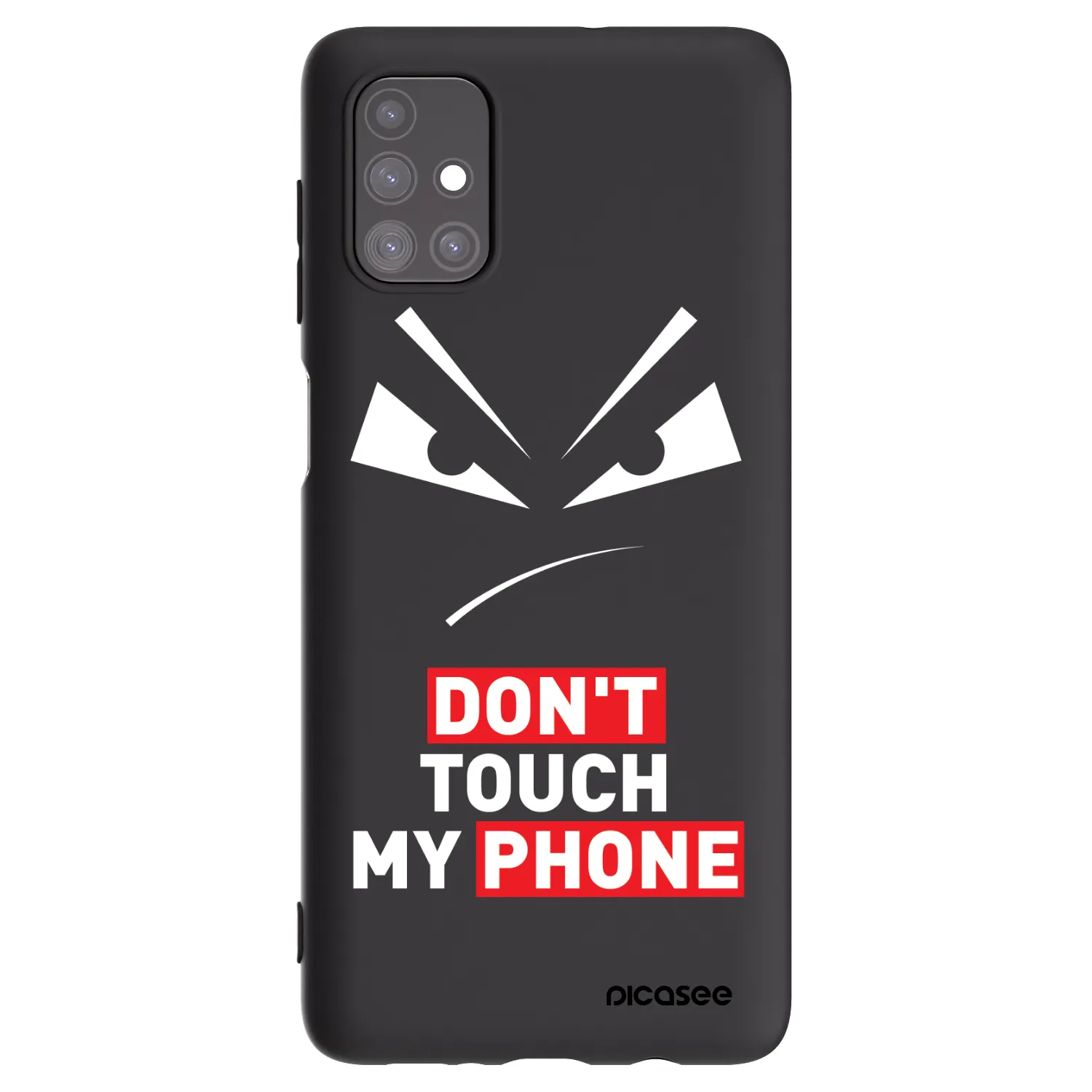 Picasee fekete szilikon tok az alábbi mobiltelefonokra Samsung Galaxy M51 M515F - Evil Eye - Transparent