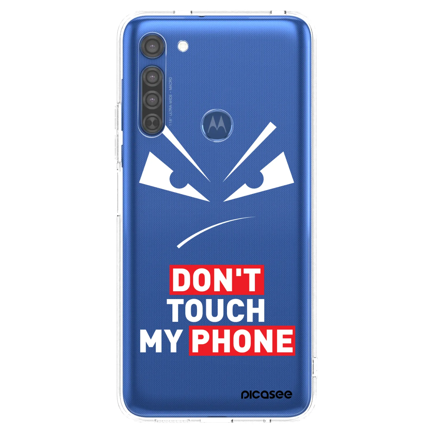 Picasee átlátszó szilikon tok az alábbi mobiltelefonokra Motorola Moto G8 - Evil Eye - Transparent