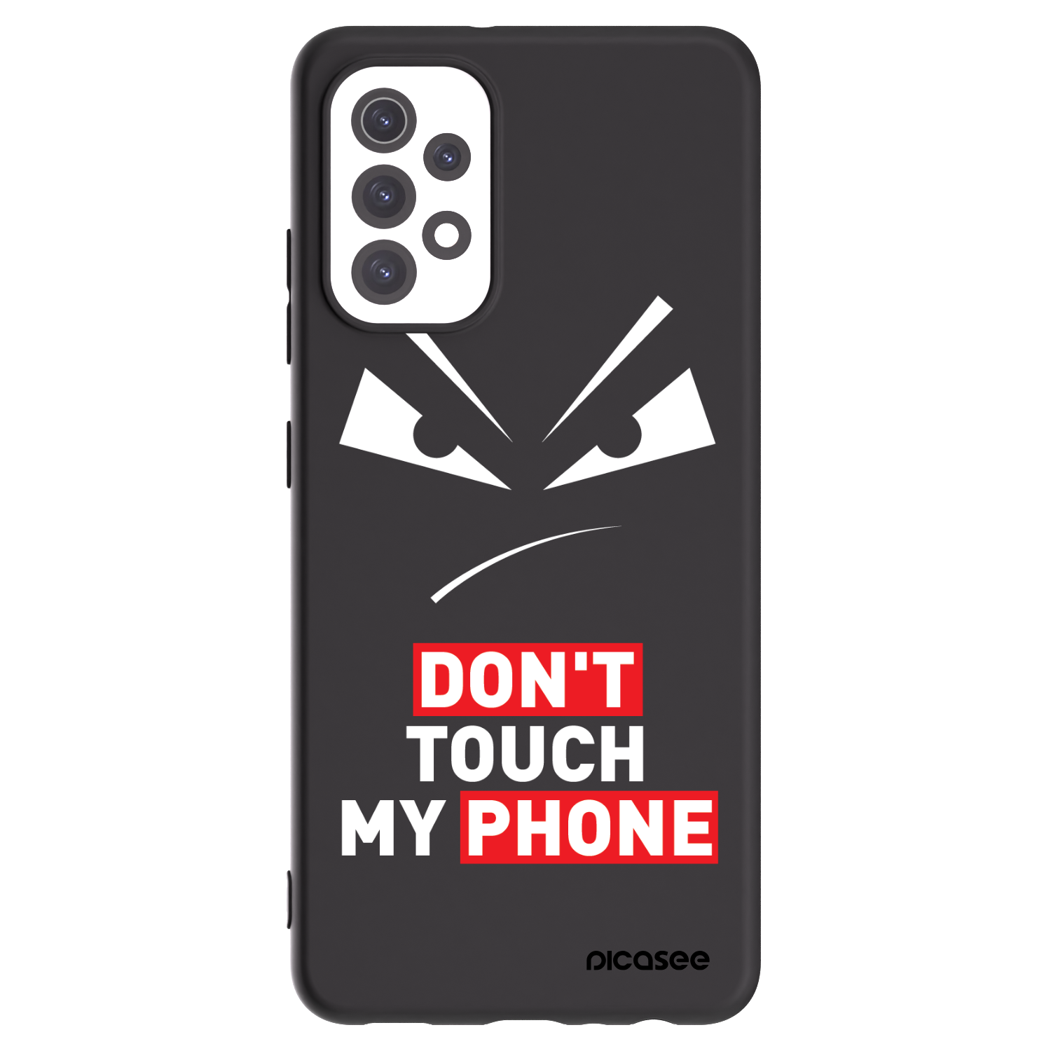 Picasee fekete szilikon tok az alábbi mobiltelefonokra Samsung Galaxy A32 5G A326B - Evil Eye - Transparent