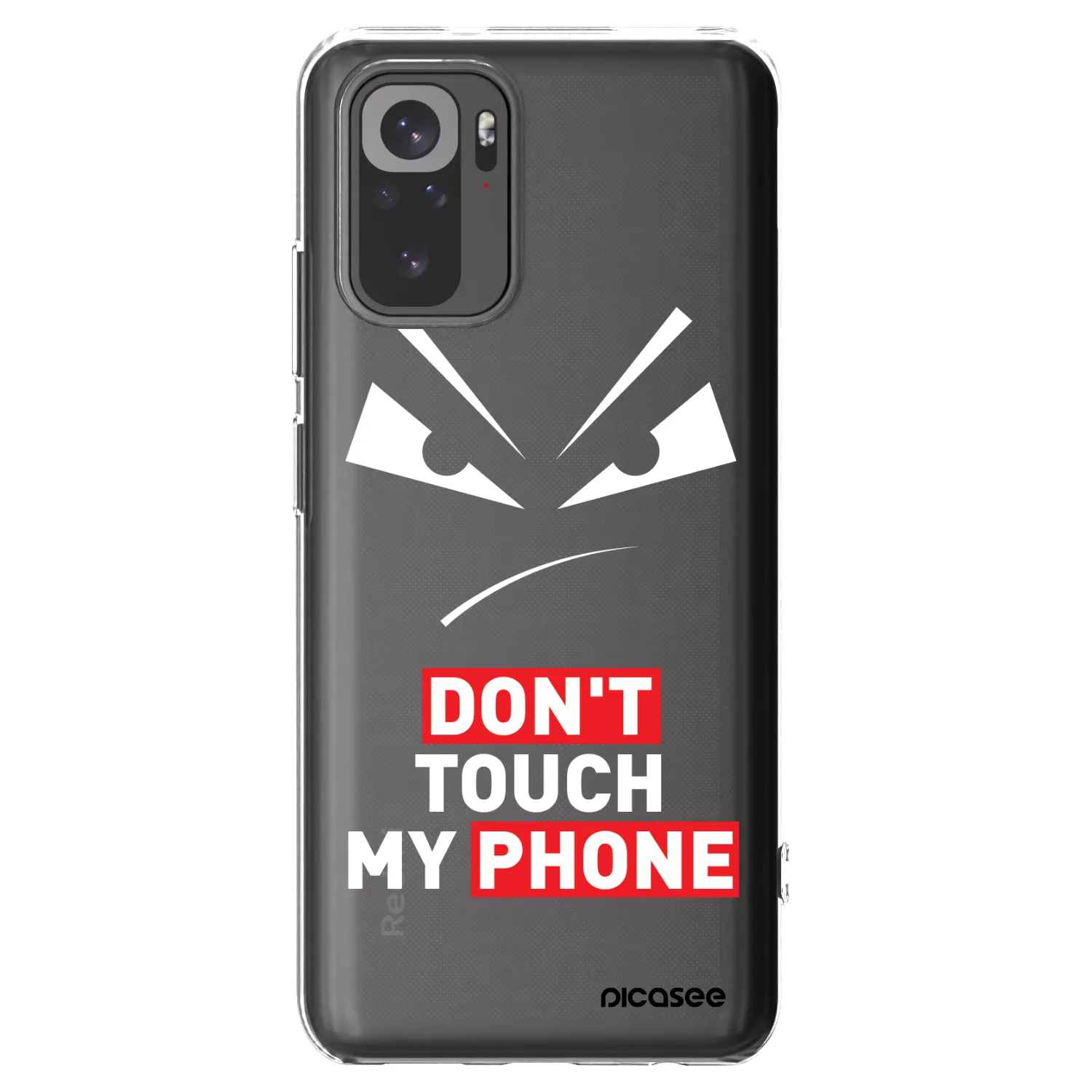 Picasee átlátszó szilikon tok az alábbi mobiltelefonokra Xiaomi Redmi Note 10S - Evil Eye - Transparent