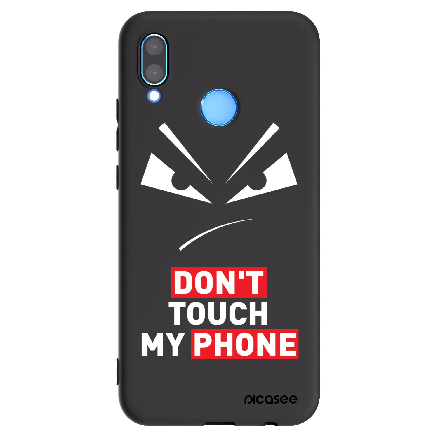 Picasee fekete szilikon tok az alábbi mobiltelefonokra Huawei P20 Lite - Evil Eye - Transparent