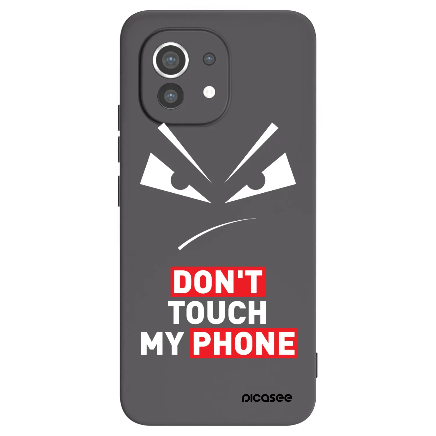 Picasee fekete szilikon tok az alábbi mobiltelefonokra Xiaomi Mi 11 - Evil Eye - Transparent