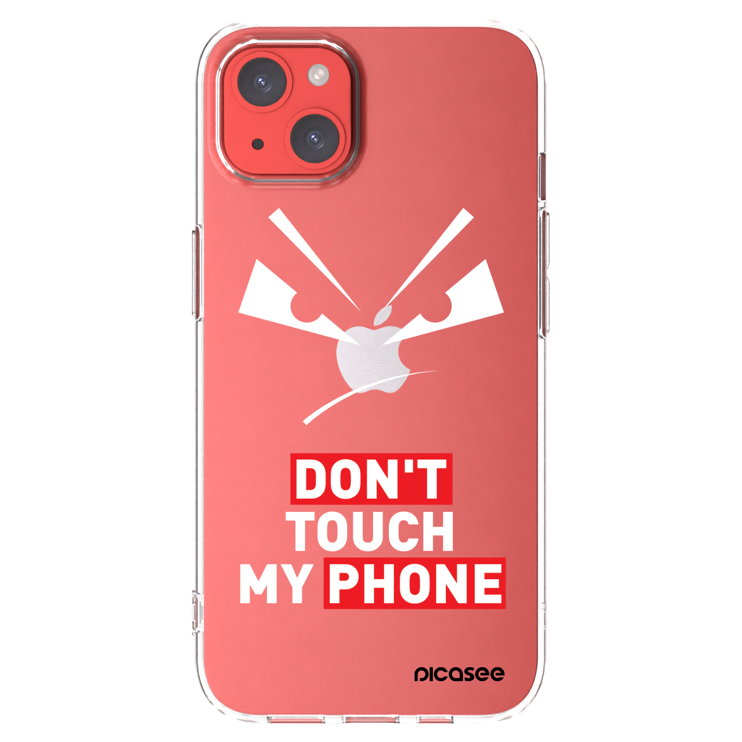 Picasee átlátszó szilikon tok az alábbi mobiltelefonokra Apple iPhone 13 - Evil Eye - Transparent