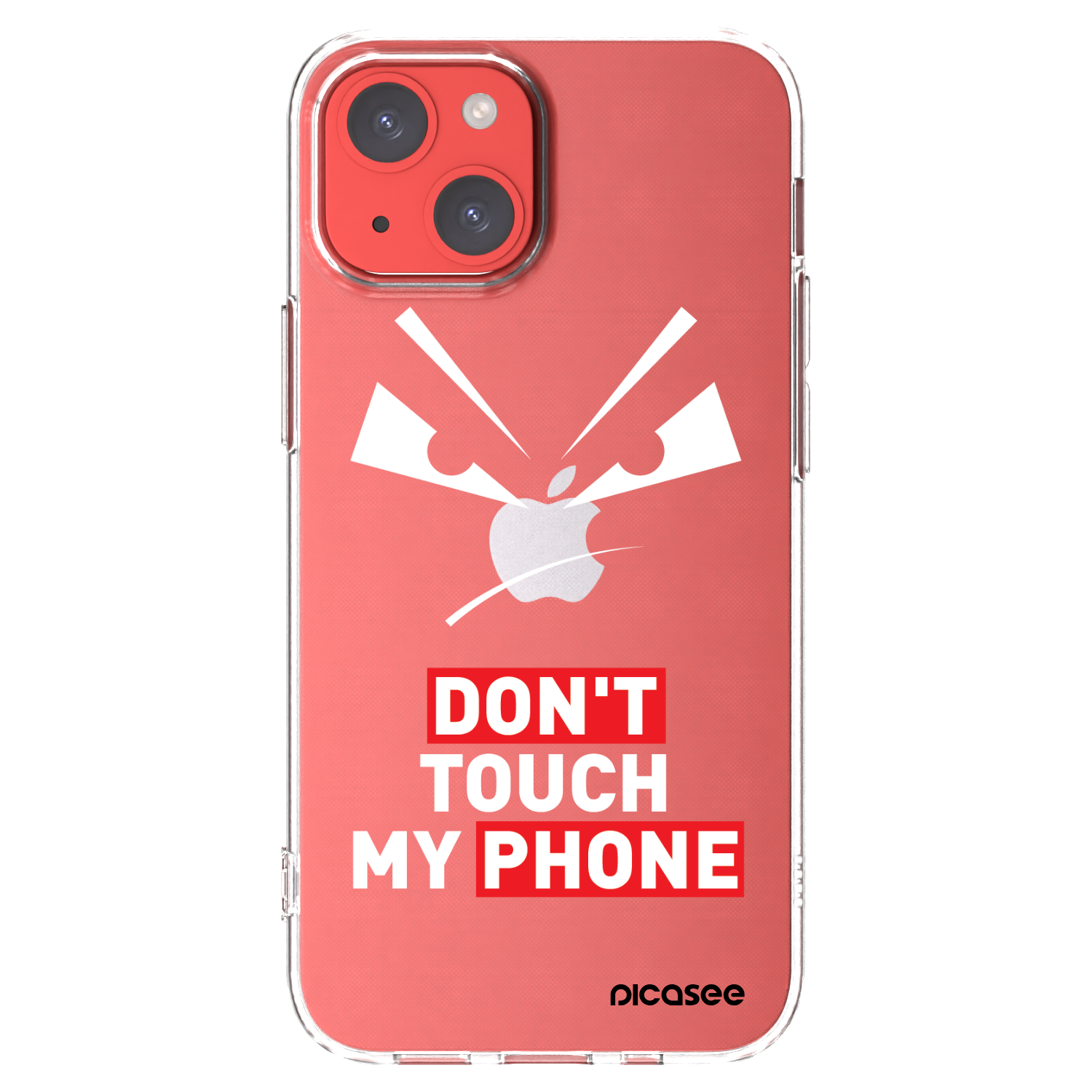 Picasee átlátszó szilikon tok az alábbi mobiltelefonokra Apple iPhone 13 mini - Evil Eye - Transparent
