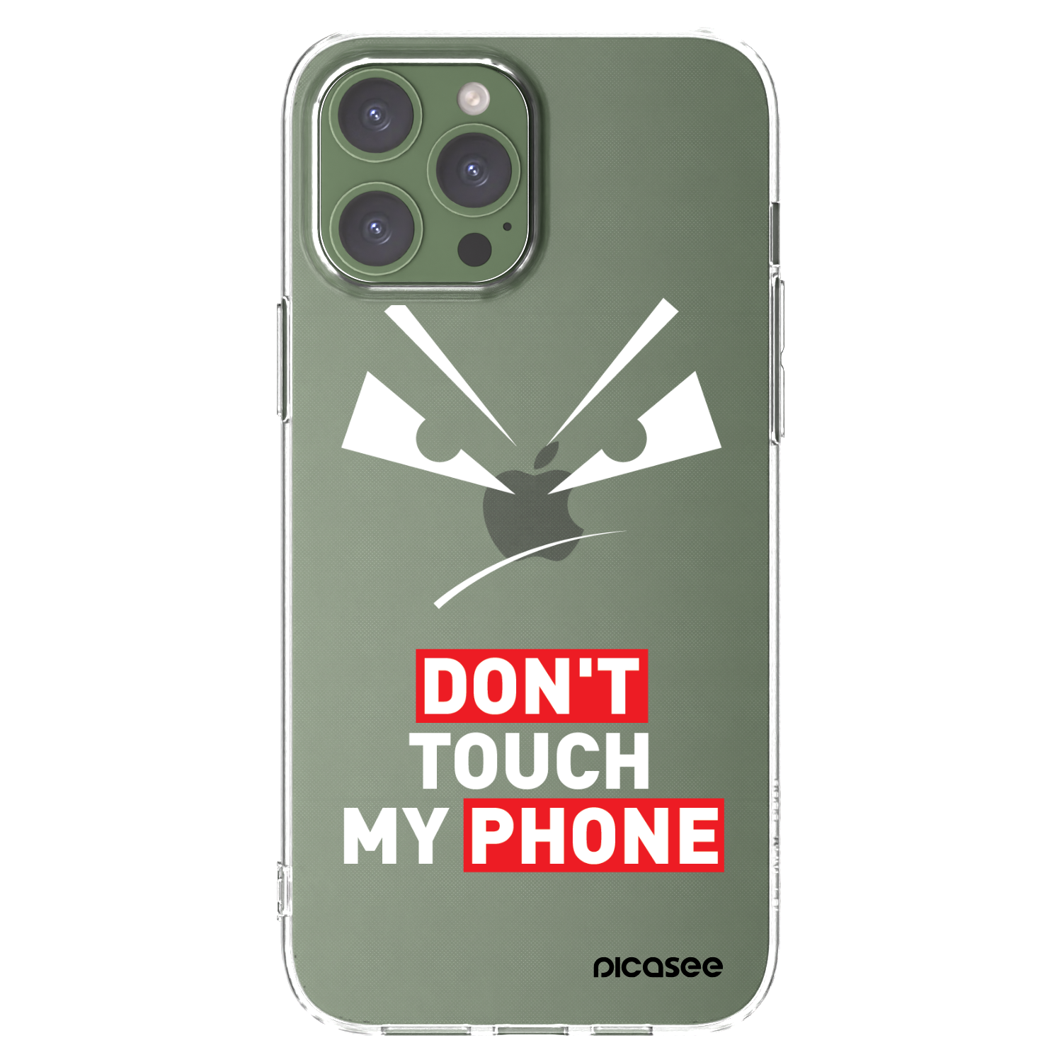 Picasee átlátszó szilikon tok az alábbi mobiltelefonokra Apple iPhone 13 Pro Max - Evil Eye - Transparent