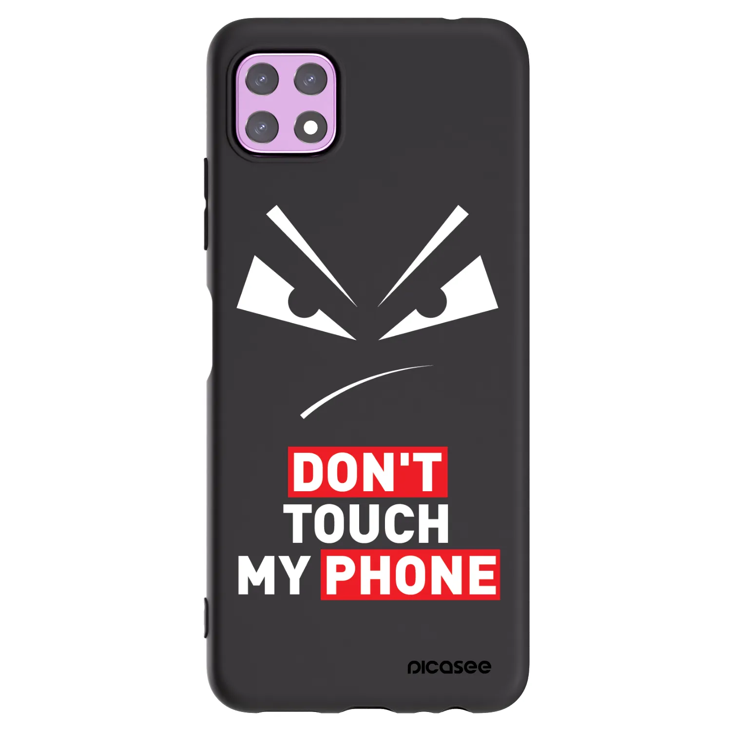 Picasee fekete szilikon tok az alábbi mobiltelefonokra Samsung Galaxy A22 A226B 5G - Evil Eye - Transparent