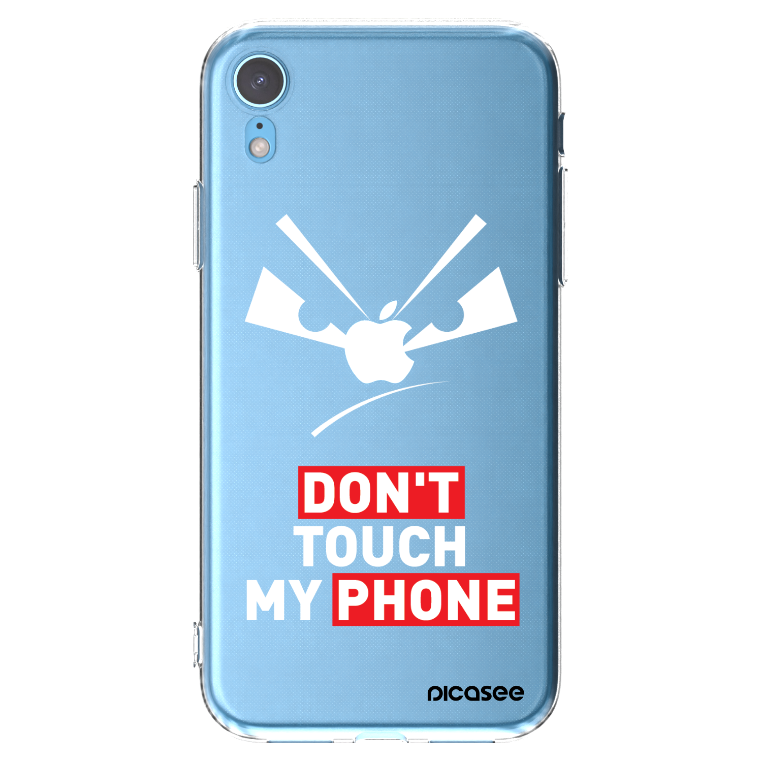 Picasee átlátszó szilikon tok az alábbi mobiltelefonokra Apple iPhone XR - Evil Eye - Transparent