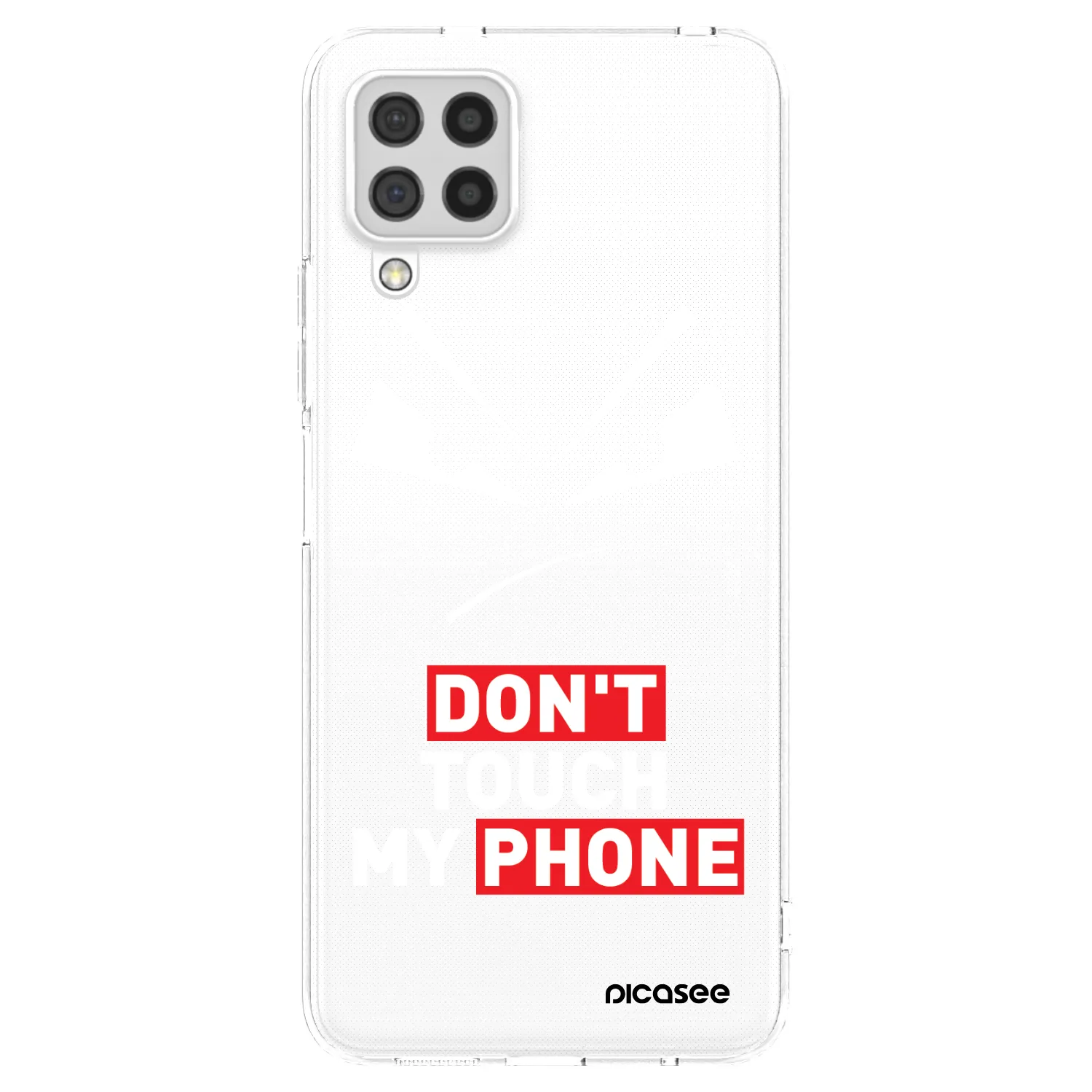 Picasee átlátszó szilikon tok az alábbi mobiltelefonokra Samsung Galaxy A22 A225F 4G - Evil Eye - Transparent