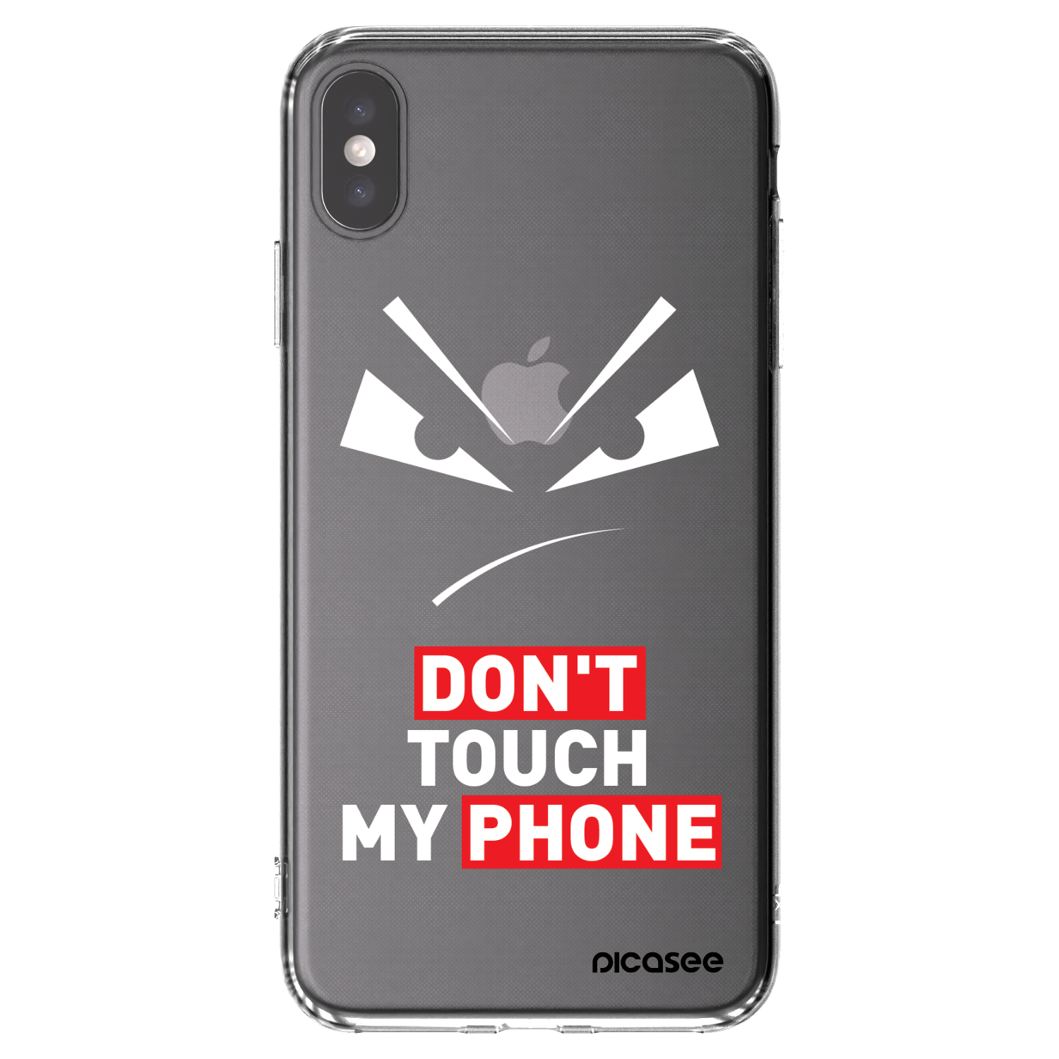 Picasee átlátszó szilikon tok az alábbi mobiltelefonokra Apple iPhone XS Max - Evil Eye - Transparent