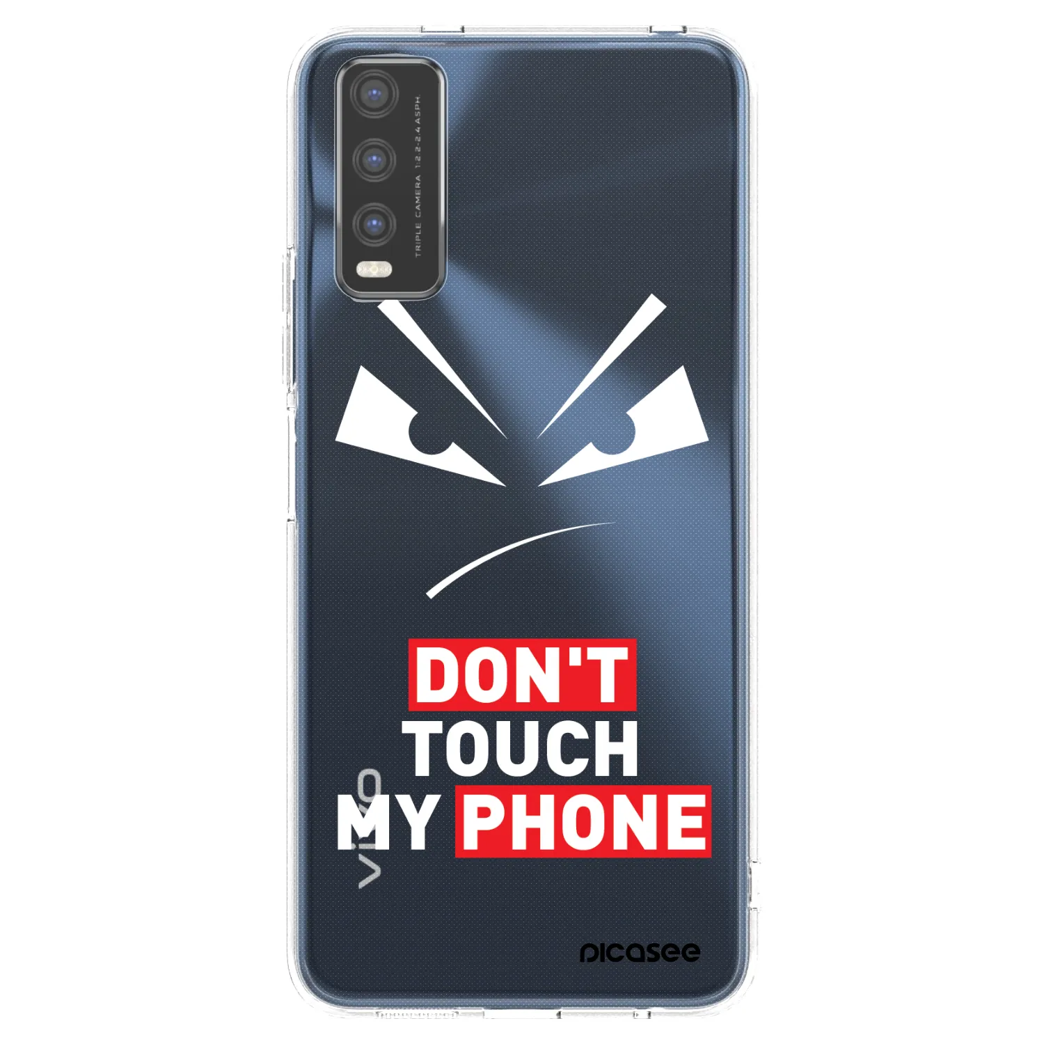 Picasee átlátszó szilikon tok az alábbi mobiltelefonokra Vivo Y20s - Evil Eye - Transparent
