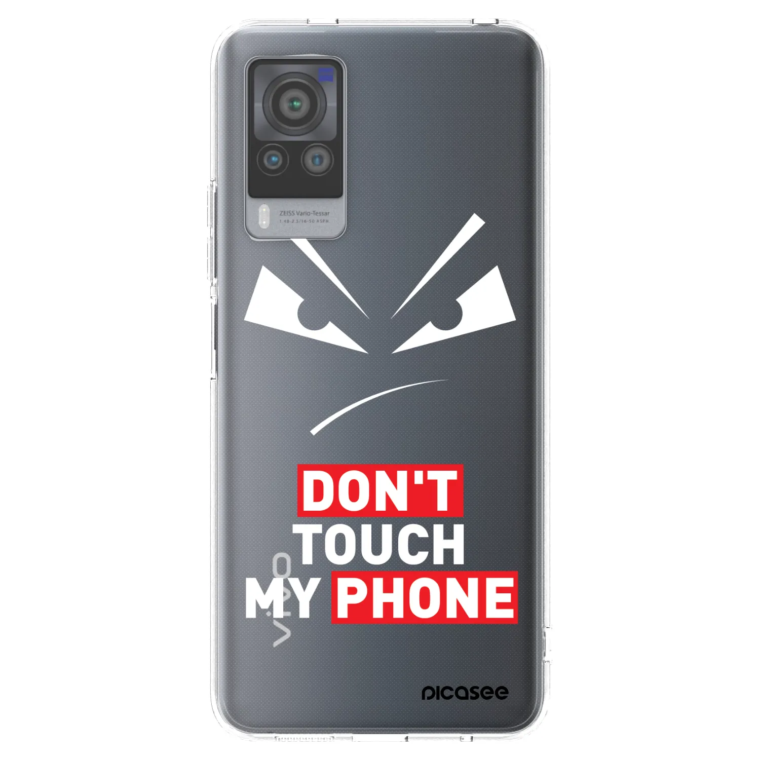 Picasee átlátszó szilikon tok az alábbi mobiltelefonokra Vivo X60 Pro 5G - Evil Eye - Transparent
