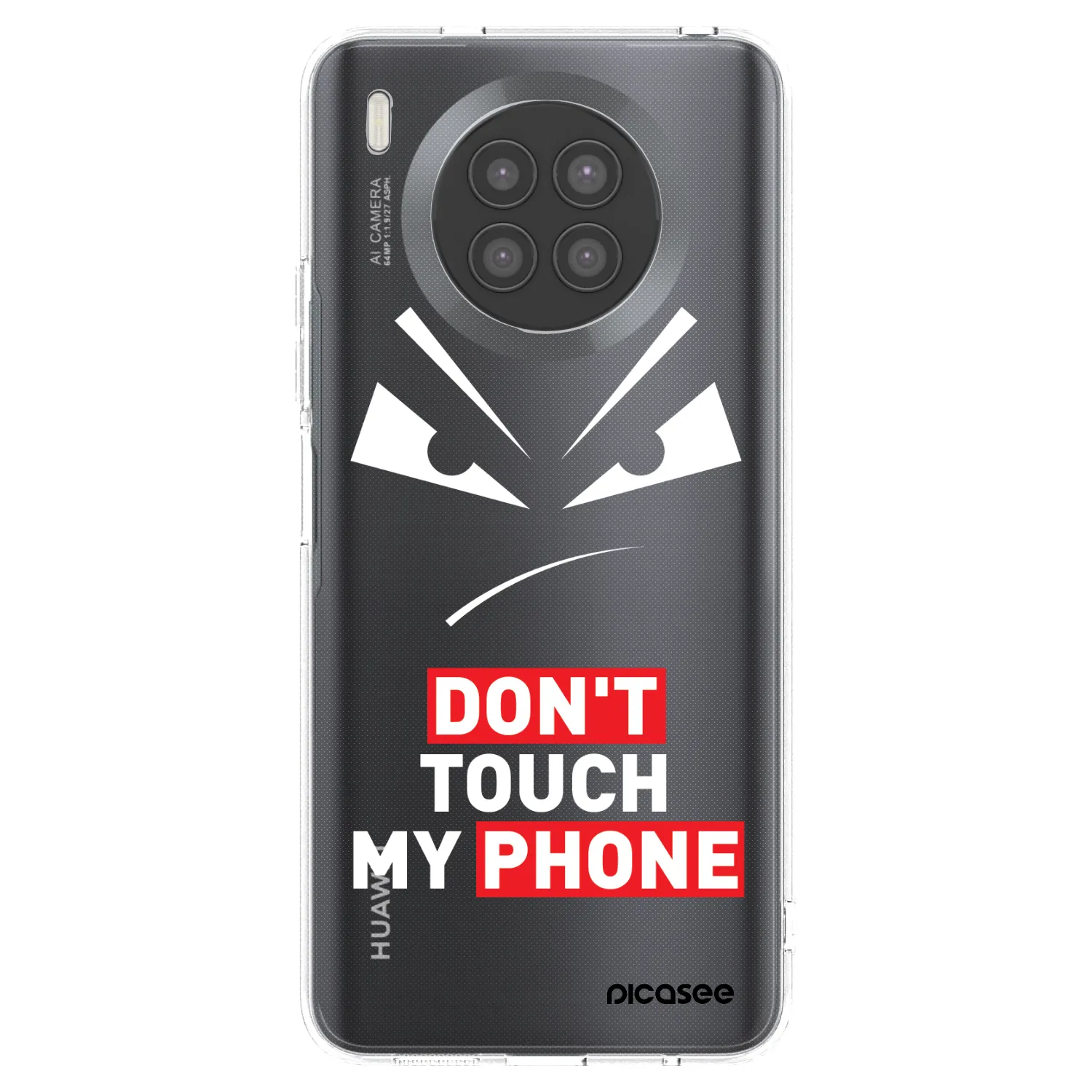 Picasee átlátszó szilikon tok az alábbi mobiltelefonokra Huawei Nova 8i - Evil Eye - Transparent